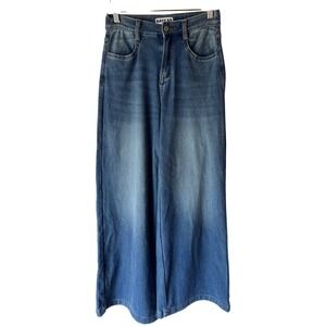 Bayeas High‎ Rise Wide Leg Stretch Denim Womens Jeans 24
